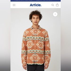 NWOT Pendleton Beach Shacket - men’s size L - UNISEX